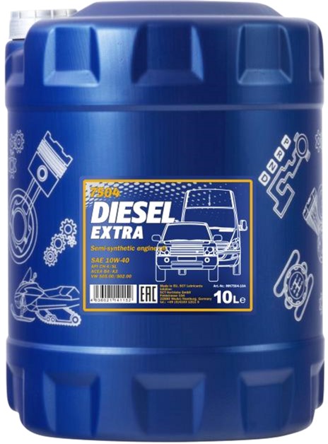 Олива моторна MANNOL Diesel Extra 10W-40 10 л (MN7504-10)